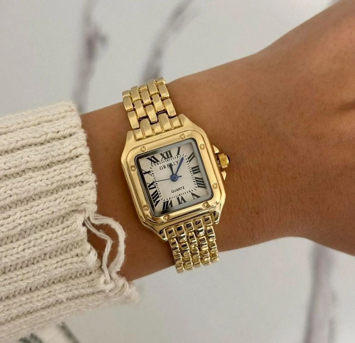 Gold Quartz Watch