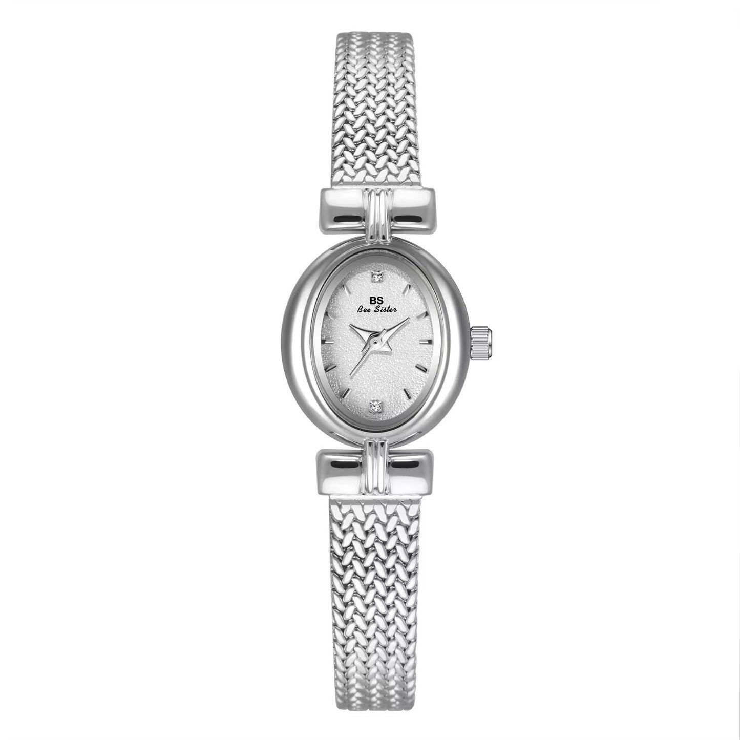 Mini Oval Watch – Silver