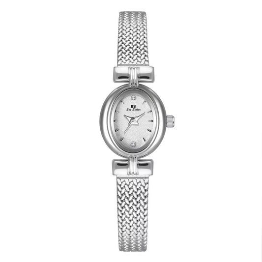 Mini Oval Watch – Silver