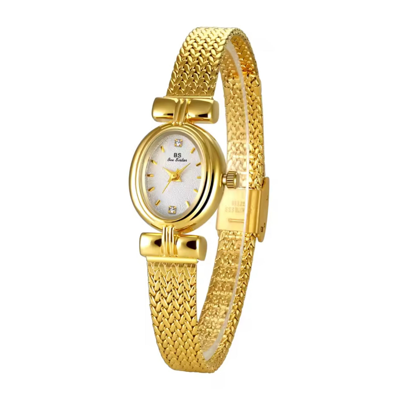 Mini Oval Watch – Gold